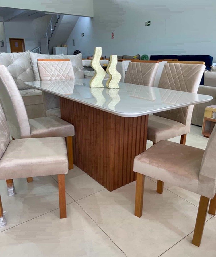 Mesa de jantar branca